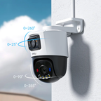 Imou PS70F – Telecamera IP Dual Lens 10MP (5MP + 5MP) PoE con AI e Copertura 360°