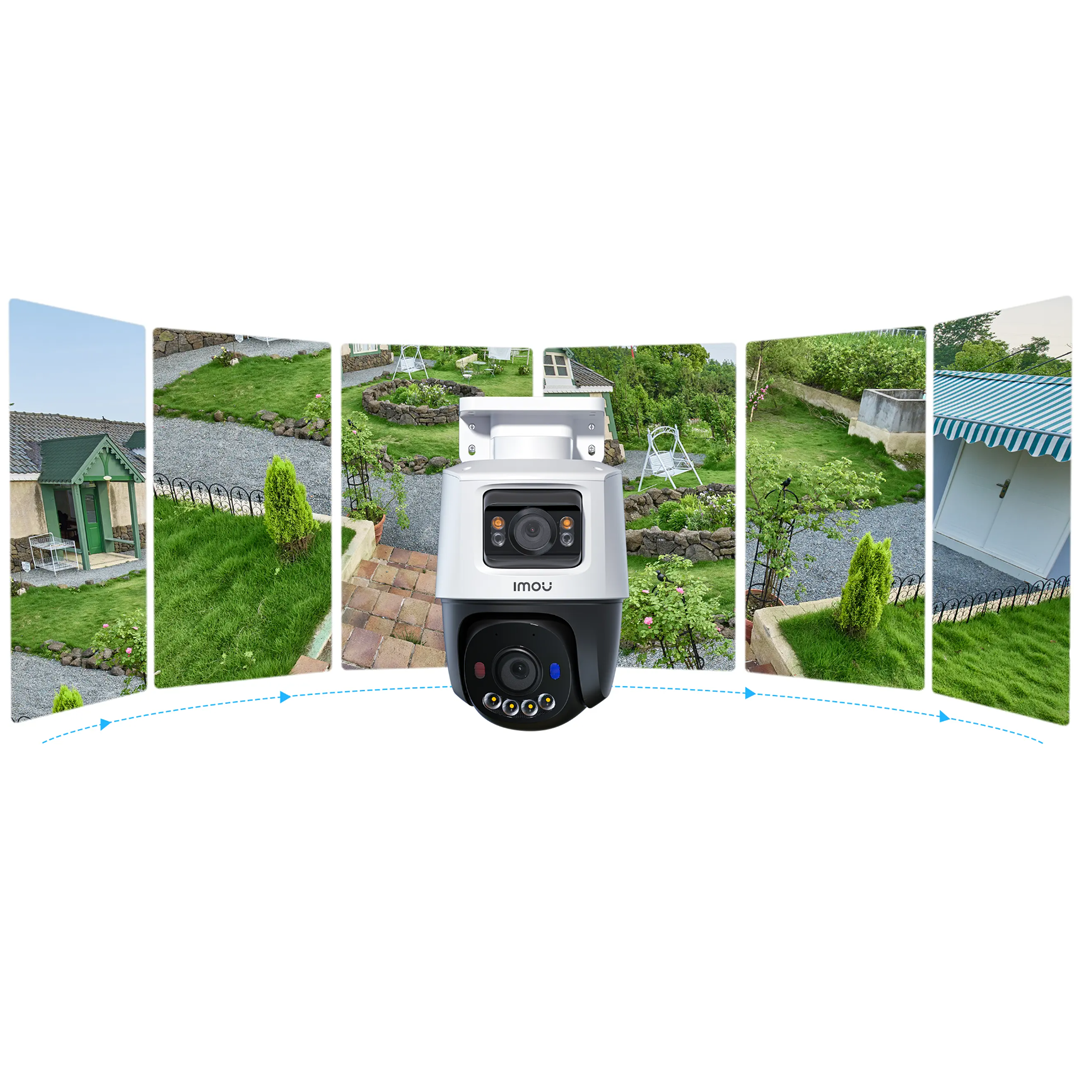 Imou PS70F – Telecamera IP Dual Lens 10MP (5MP + 5MP) PoE con AI e Copertura 360°