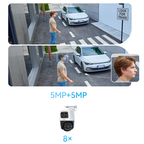 Imou PS70F – Telecamera IP Dual Lens 10MP (5MP + 5MP) PoE con AI e Copertura 360°