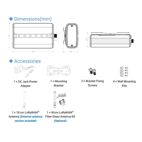 Gateway Semindustriale LoRaWAN® Milesight UG65-868M-EA