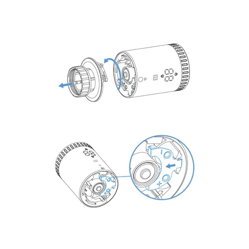 Termostato smart per radiatore WT101 Milesight